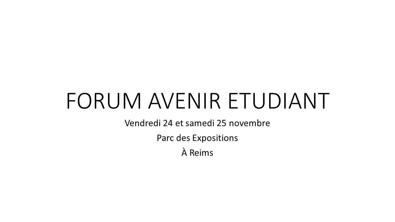 Forum Avenir Etudiant