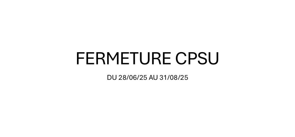 FERMETURE CPSU